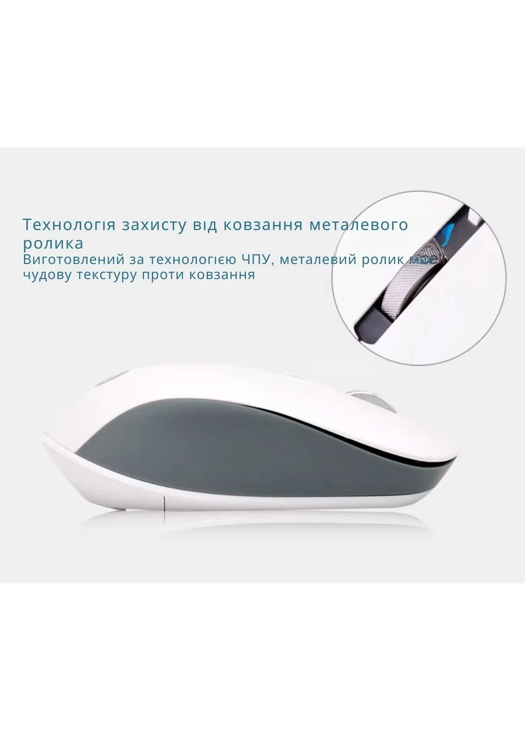 Беспроводная мышь S1000 Plus Silent 2.4ГГц с USB-приемником и тихими кнопками White HP (374917639)