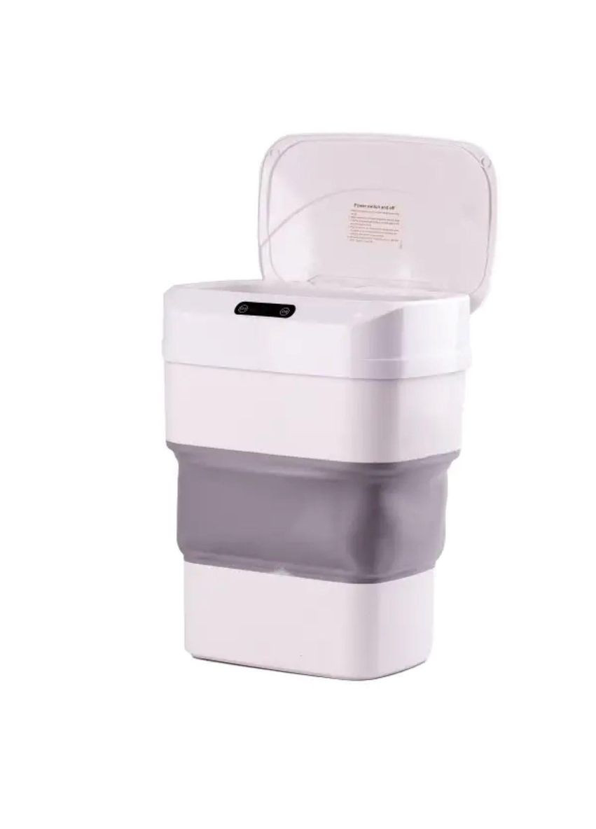 Відро для сміття складане із сенсорною кришкою від 8 л до 17.5 л сірий HPLN1 Houhai Industrial (370373051)