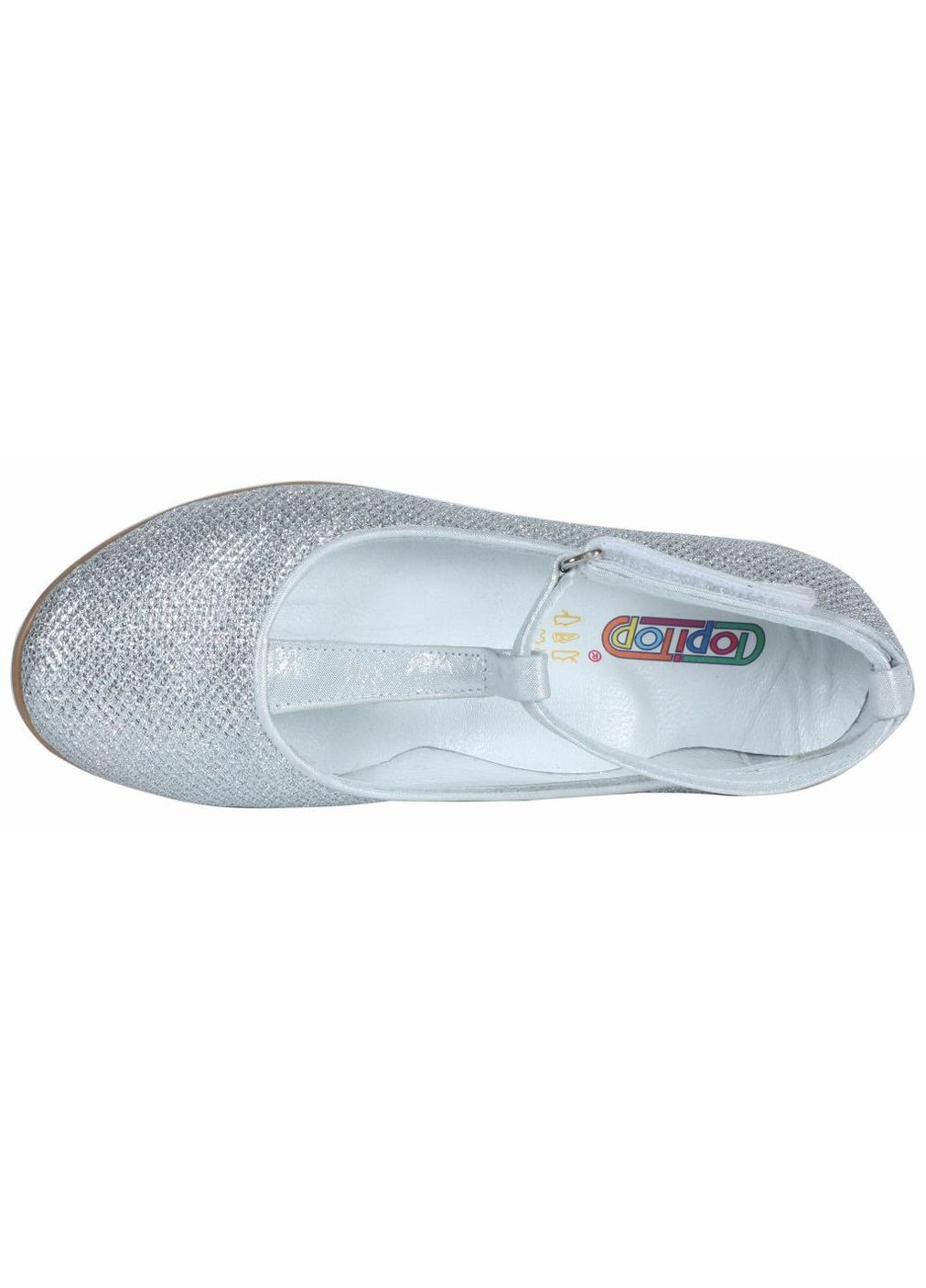 Туфлі 155 для дівчаток сріблясті. Розмір Topitop (366326752)