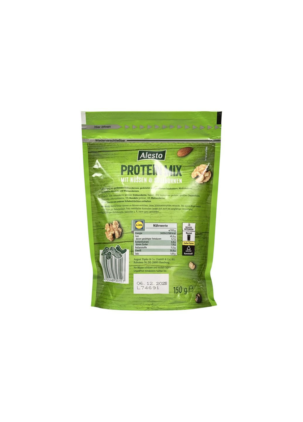 Горіхи протеїновий мікс protein mix, 150 г Alesto (369144654)