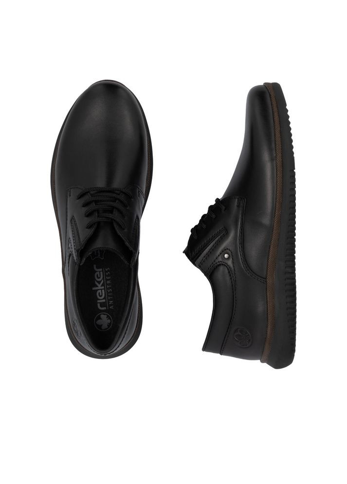 Черные туфли (р) кожа 0-2-2-10419-00 Rieker на шнурках