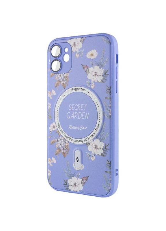 Чехол Secret Garden с MagSafe для Apple iPhone 12 (6.1") Лиловый Epik (372499428)