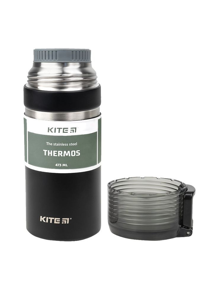 Термос 473 мл чорний K21 - 320-03 Kite (316628465)