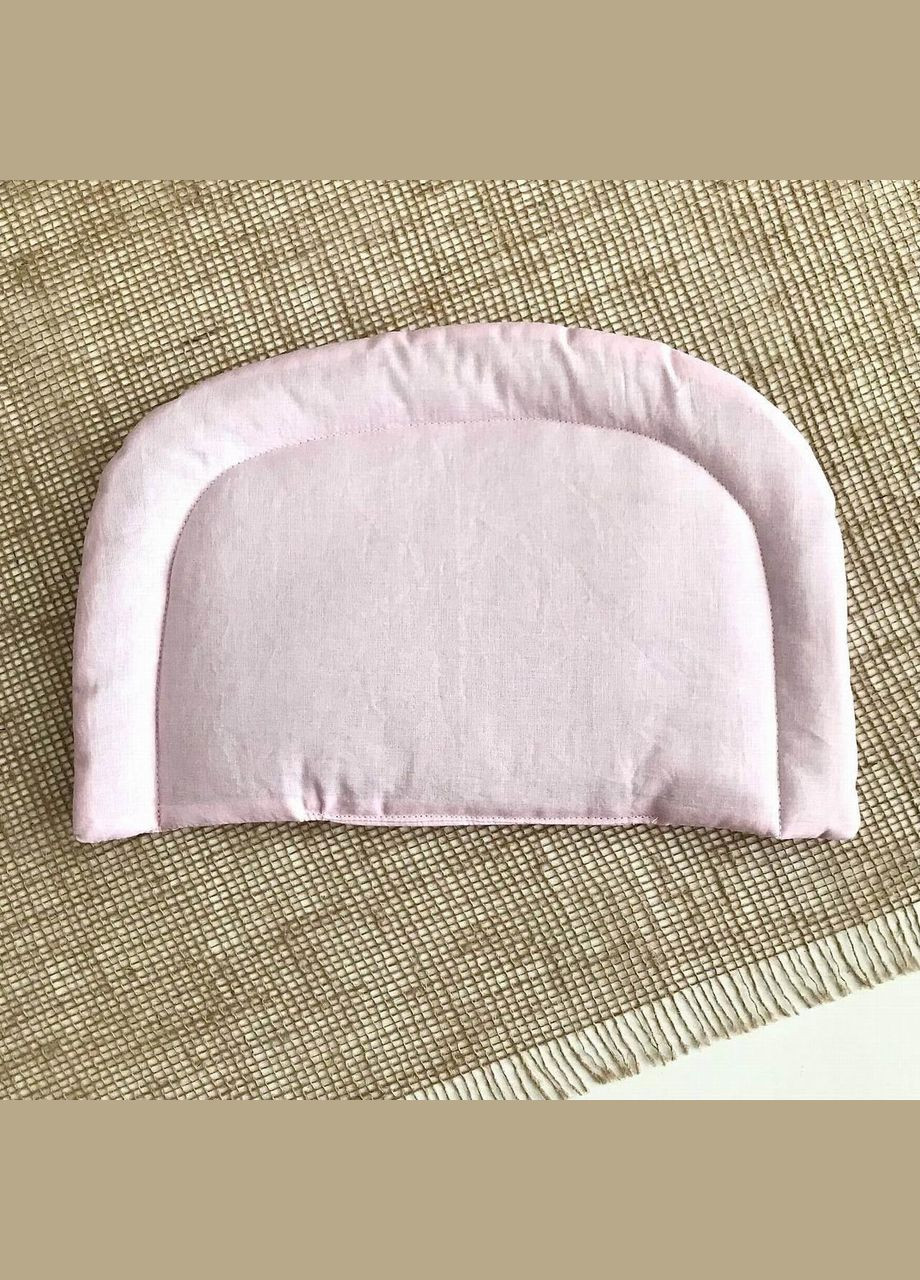 Подушка дитяча із заокругленими кутами Ніжно фіолетова бязь 35x22 см Penetka (323210863)