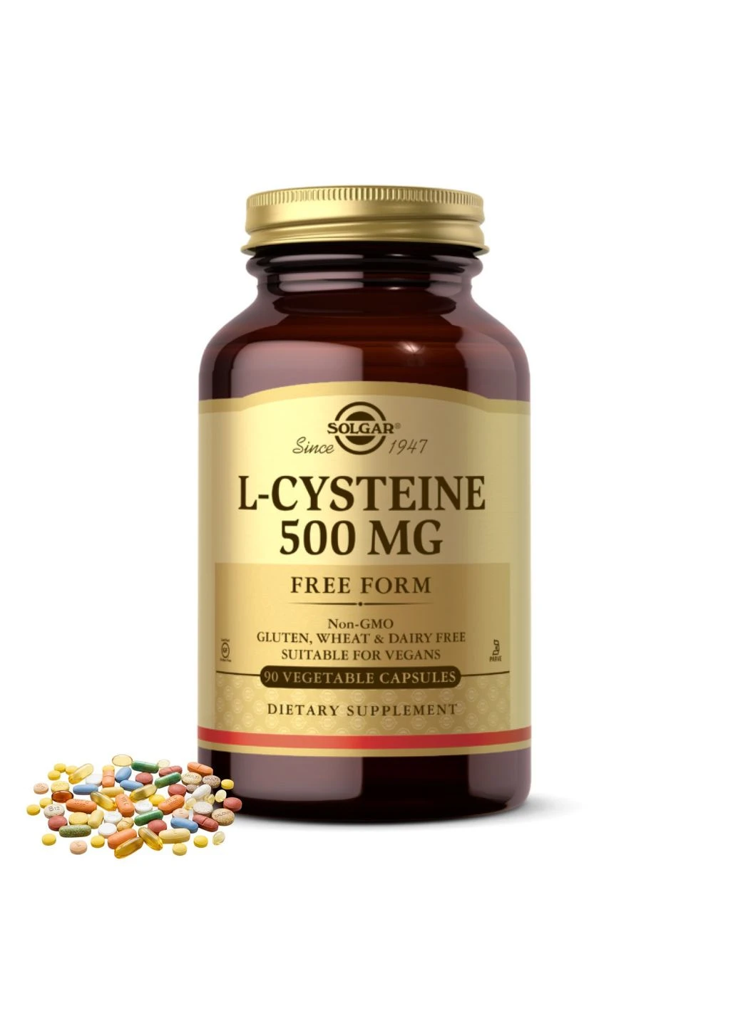 L-Cysteine 500mg - 90 vcaps Solgar (384284503)