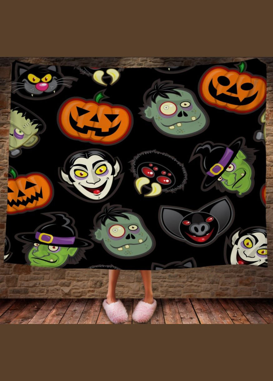 Плед з 3D принтом Хелловин Halloween 1414 Перша Креативна мануфактура PERFECTUS Плед (301869965)