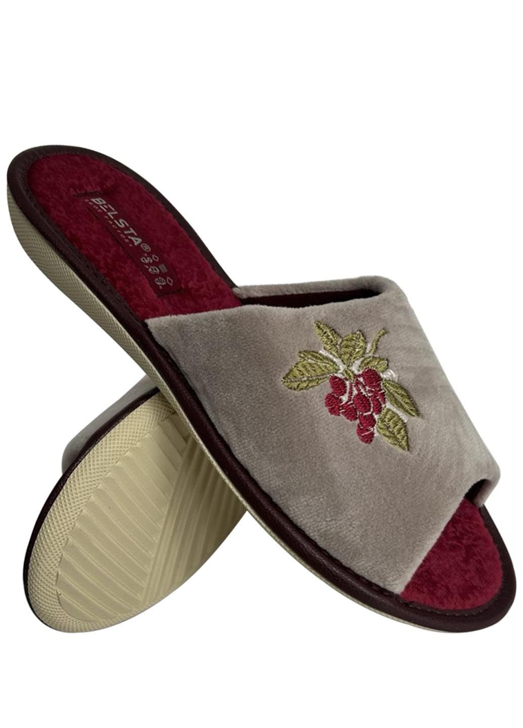 Бежевые тапочки Белста