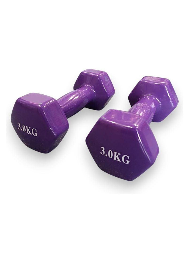 ГАНТЕЛИ 3 кг (фиолетовый) Bavar Sport (369505227)