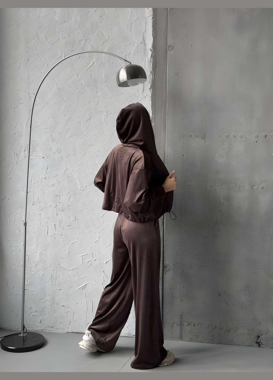 Велюровый спортивный костюм двойка с капюшоном, женский костюм из велюра на хлопковом... No Brand (329890451)