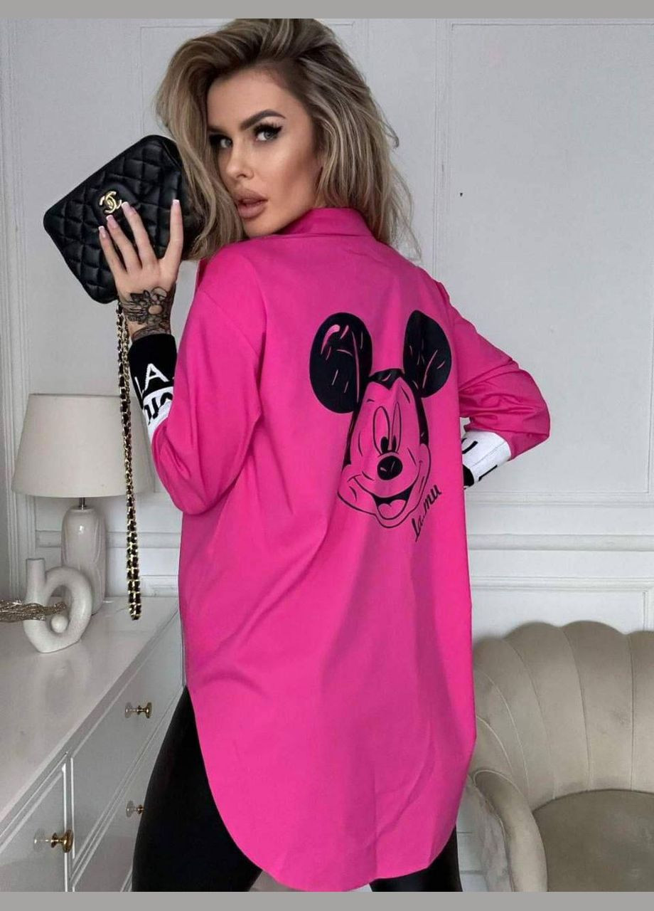 Малинова подовжена жіноча блузка Fashion Girl