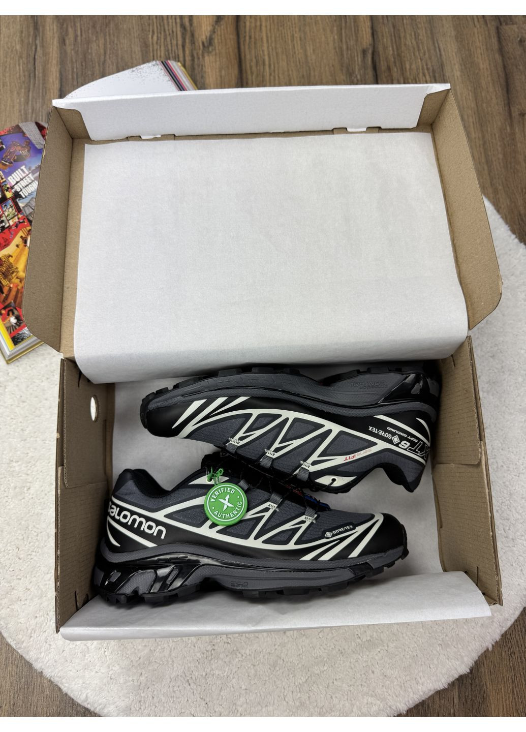 Серые демисезонные кроссовки мужские salomon xt-6 expanse grey black white саломон xt-6 No Brand