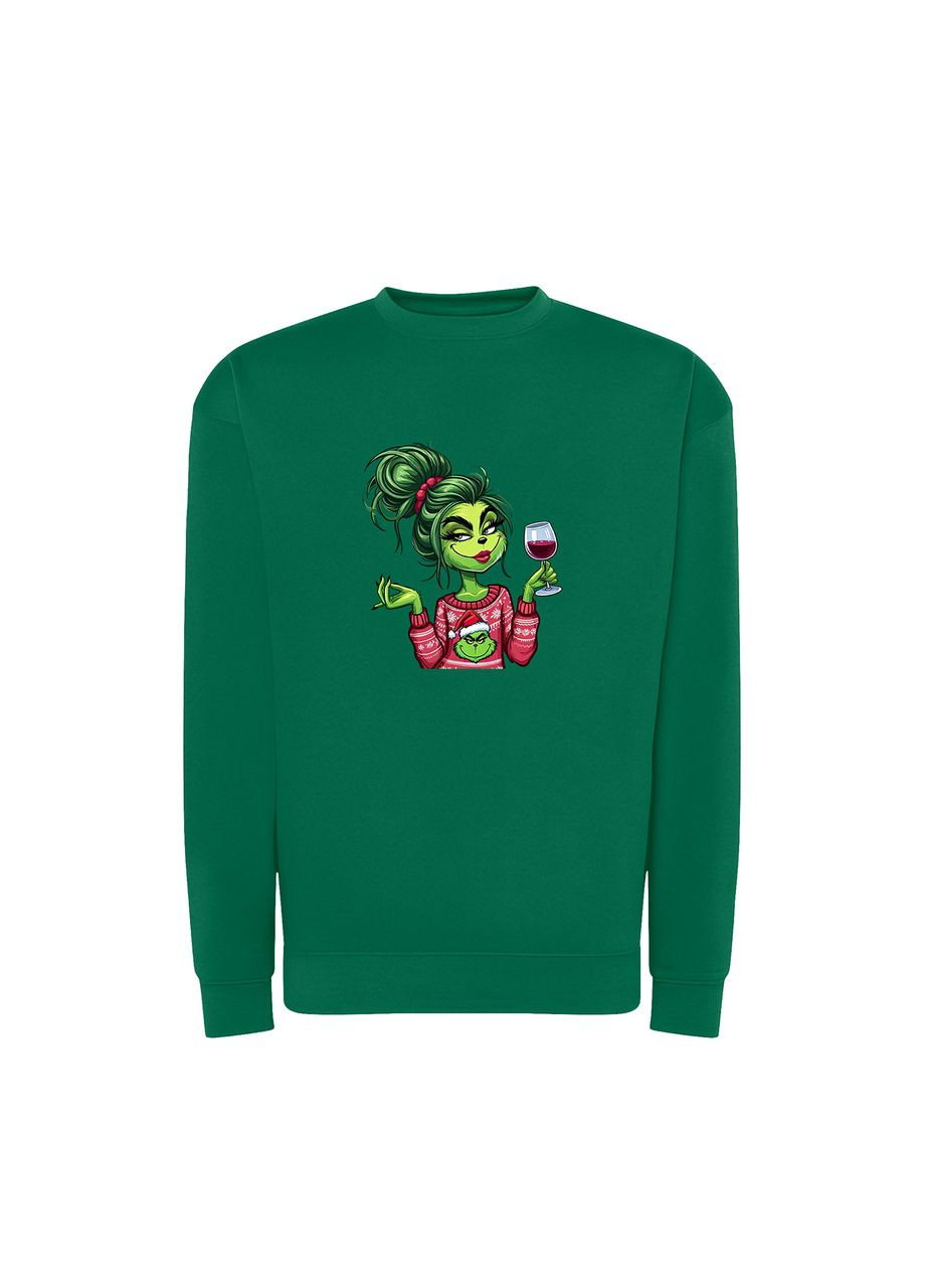 Зелений новорічний світшот з принтом "красуюсь і бісю". the grinch (10719930512) ТiШОТКА (368566740)