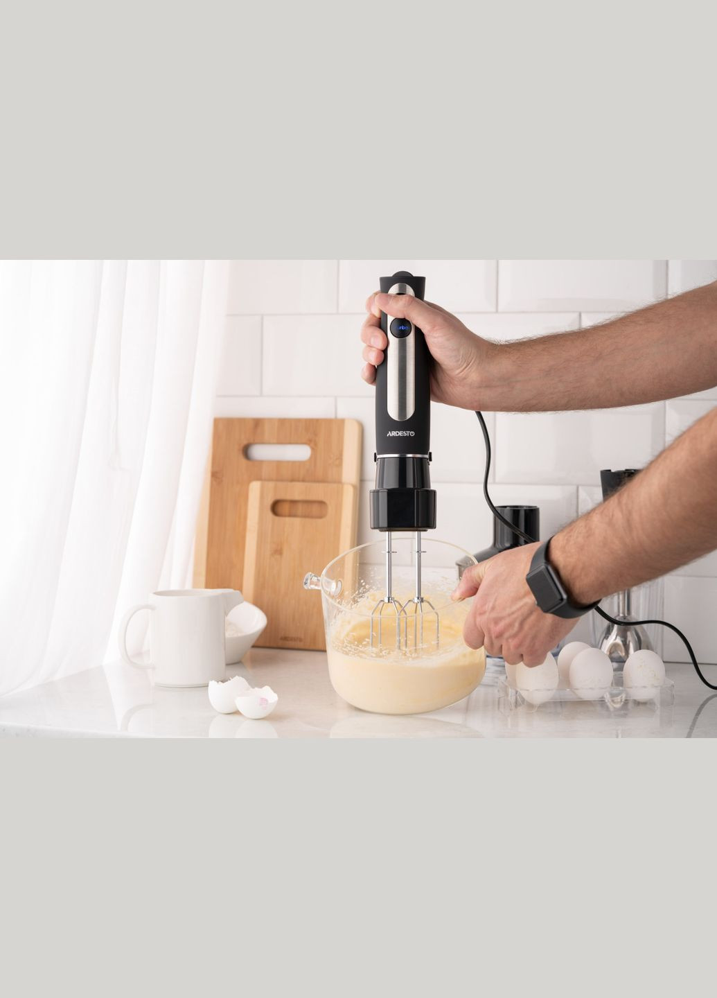Блендер погружной HBG-800BDWHСH 800 Вт черный Ardesto (336881630)