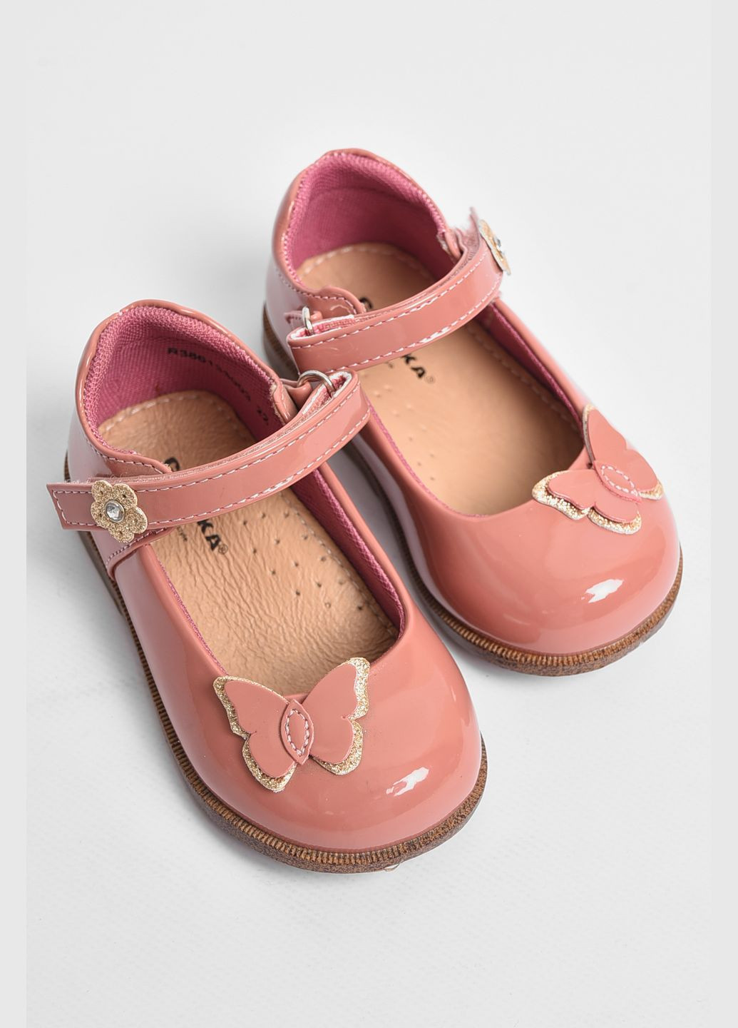 Туфлі дитячі для дівчинки рожевого кольору Let's Shop (290011276)