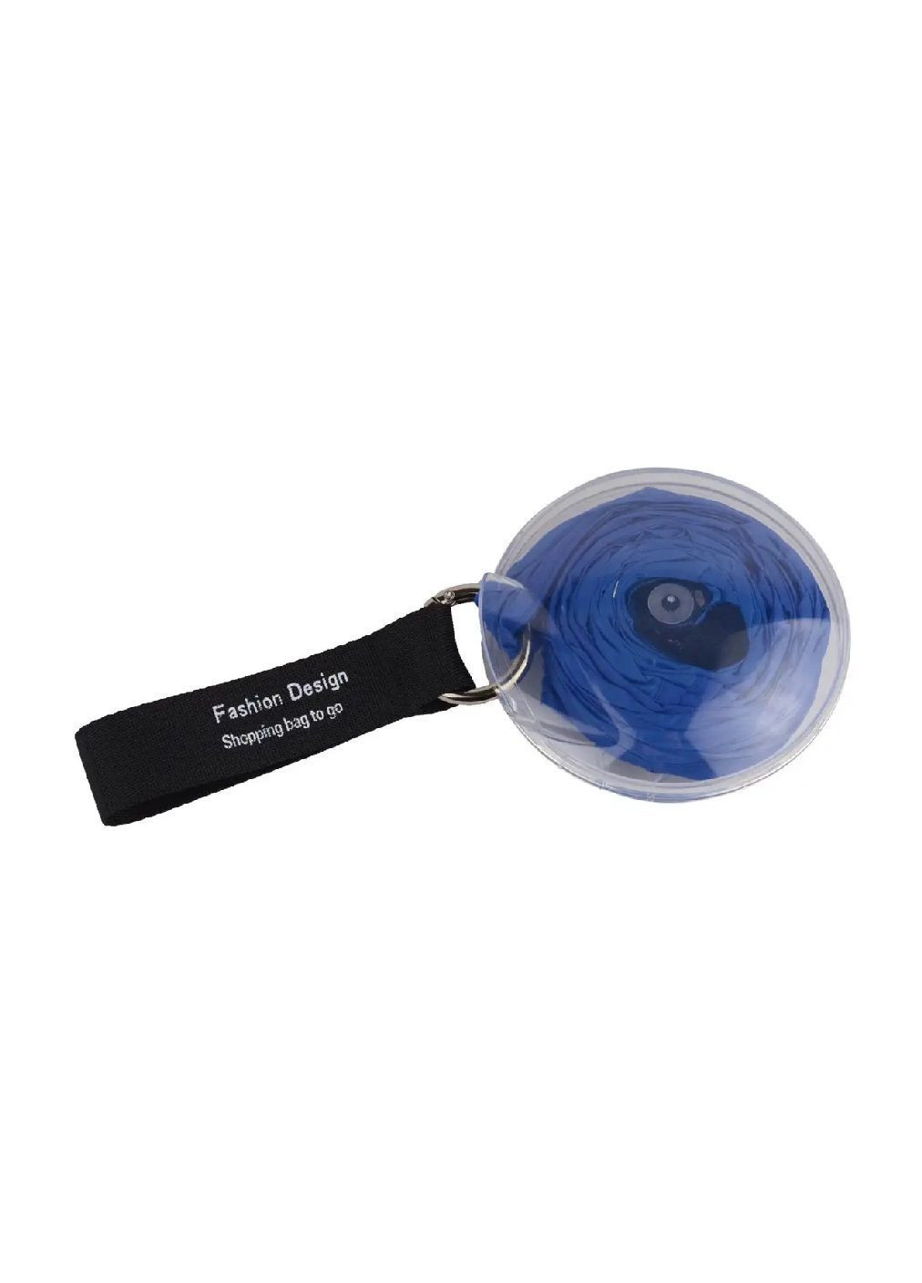 Складная компактная сумка шопер с длинной ручкой на плечо пластиковым контейнером для складывания сумки (481807-Prob) Синяя Unbranded (366523687)