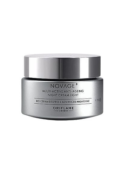Легкий мультиактивний нічний крем для обличчя Novage+ Multi-Active Anti-Ageing Night Cream Light 50ml (1204162-132056) Oriflame (368651744)
