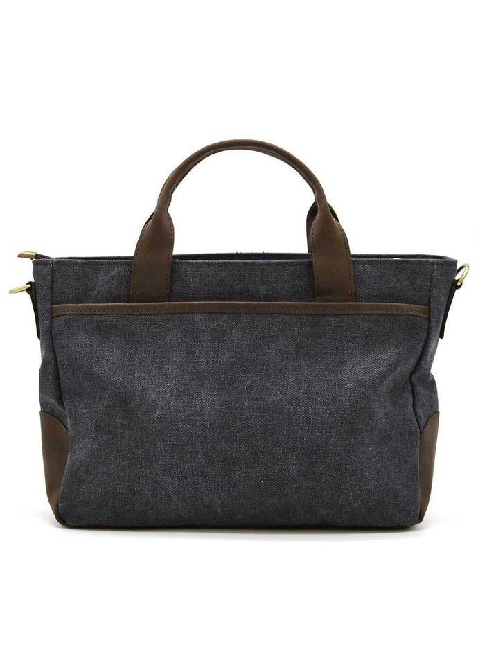 Мужская сумка из конваса и лошадиной кожи RGc-3990-3md серая TARWA (329151657)