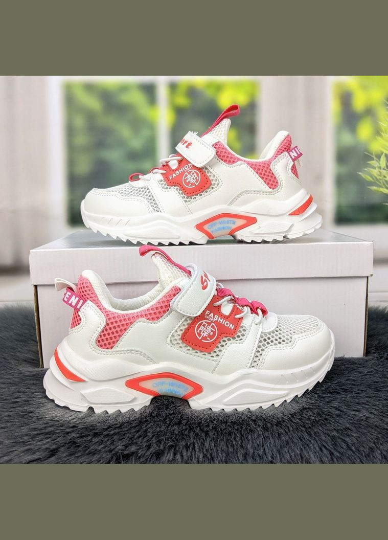 Білі осінні кросівки дитячі для дівчинки С.Луч