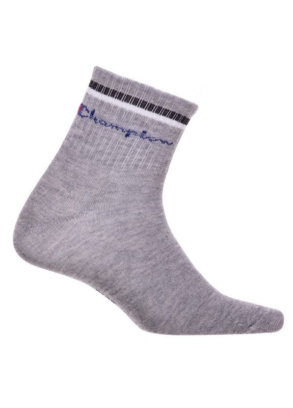 Шкарпетки спортивні чоловічі високі BC-3973 (нейлон, бавовна,, Сірий) Champion (354703827)