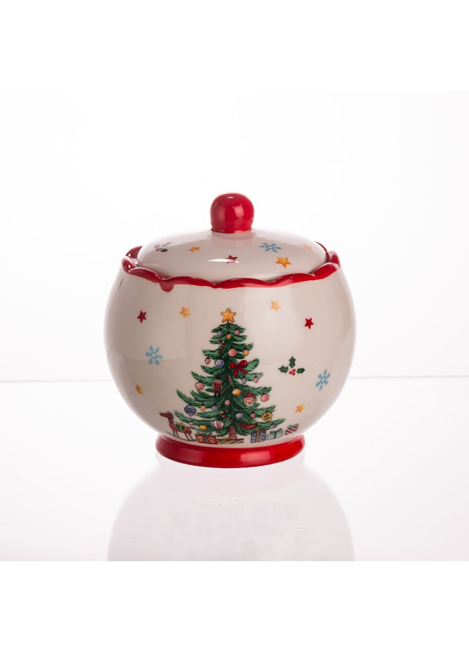 Сахарница фарфоровая новогодняя New Year 500 (мл) с крышкой CR-1-5 Yiwu (371391787)