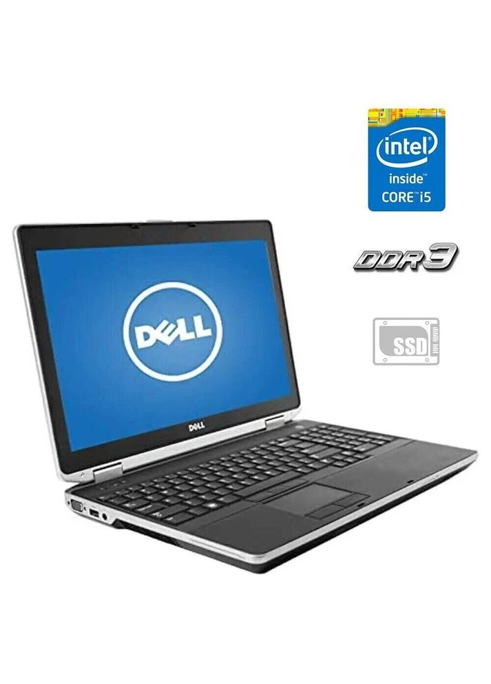 Ноутбук Б-клас Latitude E6530 / 15.6" (1366x768) TN / Intel Core i5-3210M (2 (4) ядра по 2.5 - 3.1 GHz) / 4 GB DDR3 / 120 GB Dell (398144138)