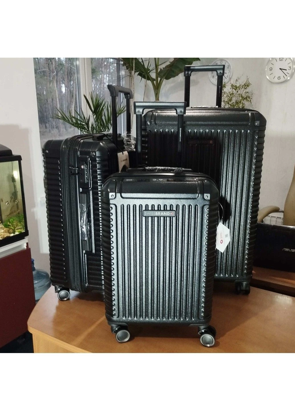 Валіза Paris (M) Black (SWB_LHPAR001M) Swissbrand (394241470)