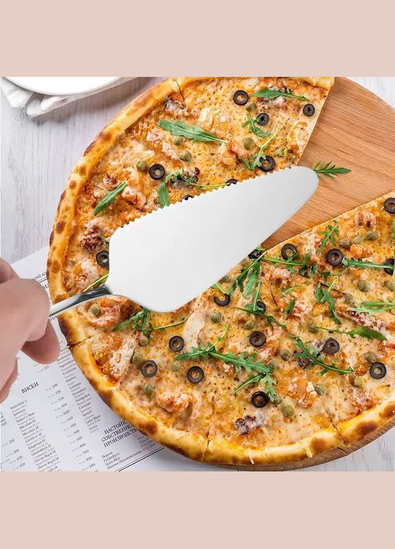 Набор лопатка и нож из нержавеющей стали для торта и десерта No Brand (350314531)