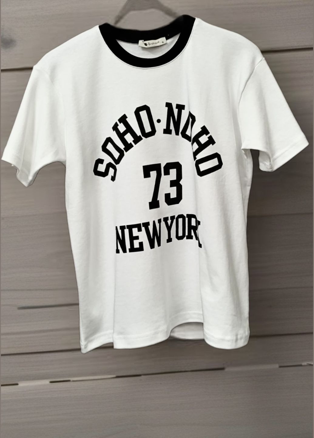 Стильная футболка из хлопка отменного качества No Brand - (326769815)