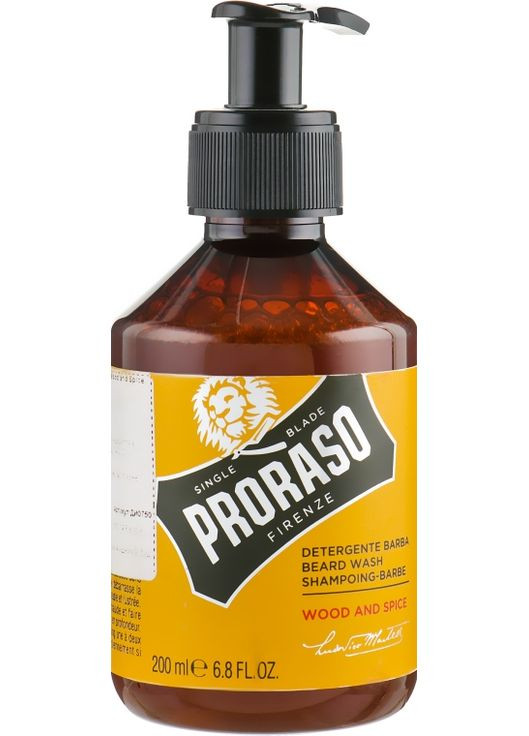 Шампунь для бороды Wood&Spice Beard Wash 200ml (588833-30287) Proraso (368656564)