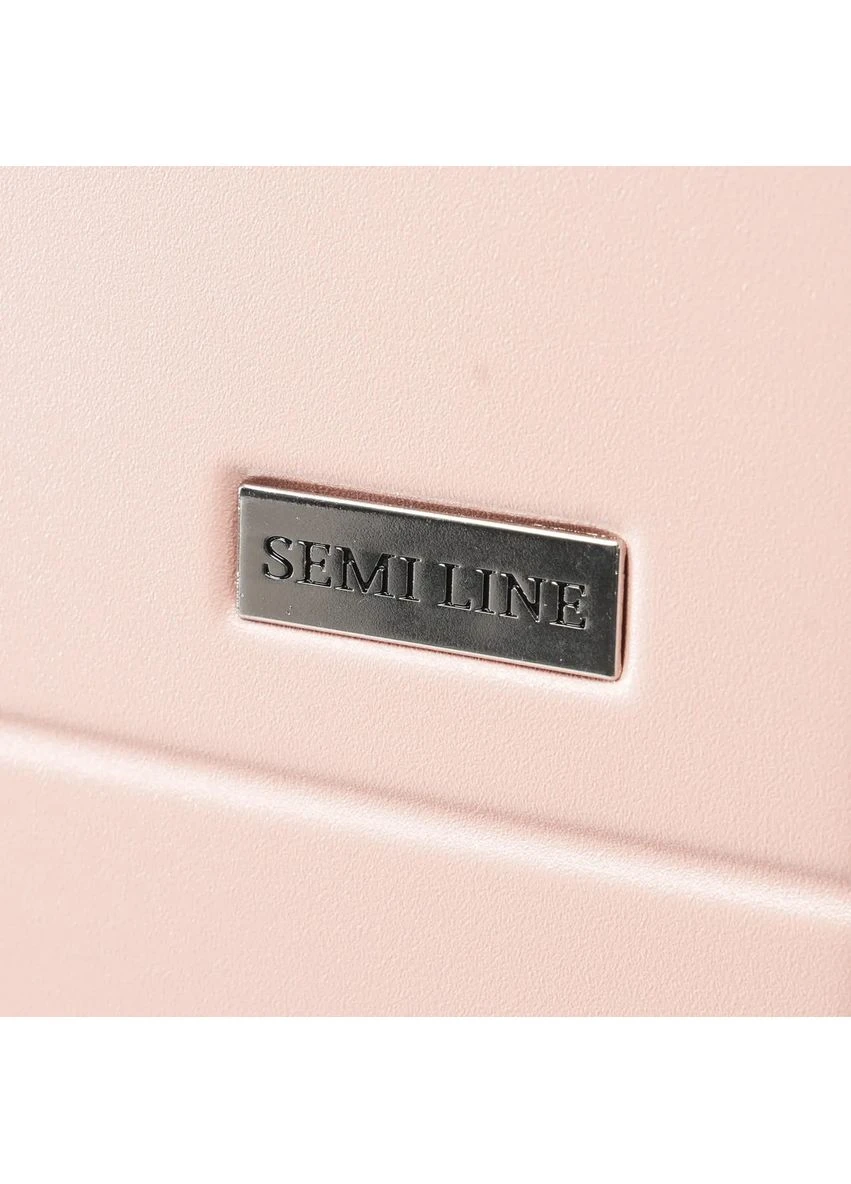 Чемодан полиэстер 20 бежевый Semi Line (393512585)