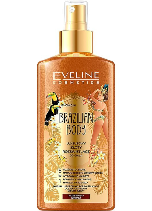 Спрей для тела "Роскошное золотое тело" Brazilian Body Luxury Golden Body 150ml (752604-30489) Eveline Cosmetics (368632189)