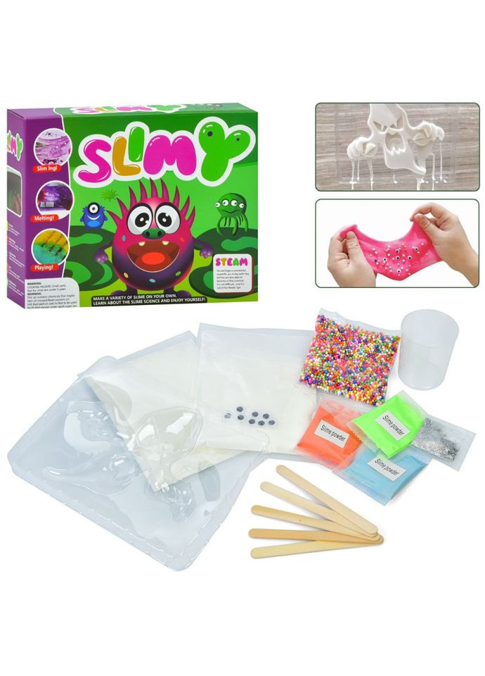 Детский набор творчества "Сделай лизуна" MK 5517 формочка, стакан, палочки, пенопластовые шарики BMW (315746703)