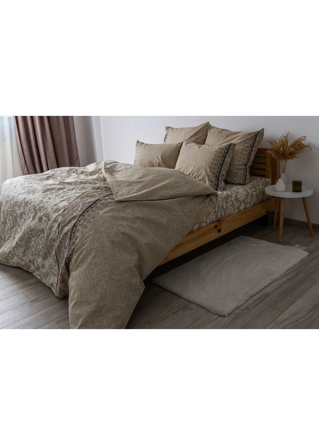 Евро комплект постельного белья Бязь с наволочками 70*70 см, 115 гр/м2 Blenheim Бежевый (19860200215) ТЕП (366091898)