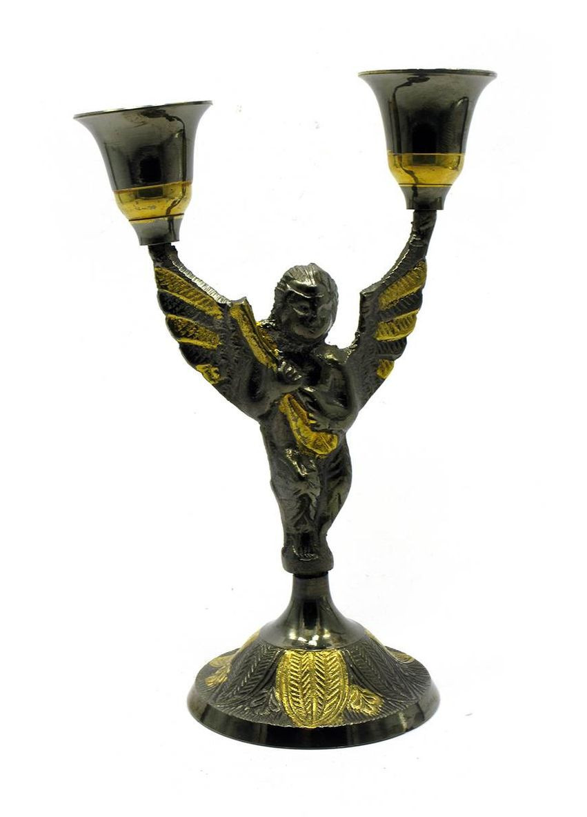 Подсвечник "ангел" бронзовый (16х10,5х7 см) Индия No Brand (316717619)