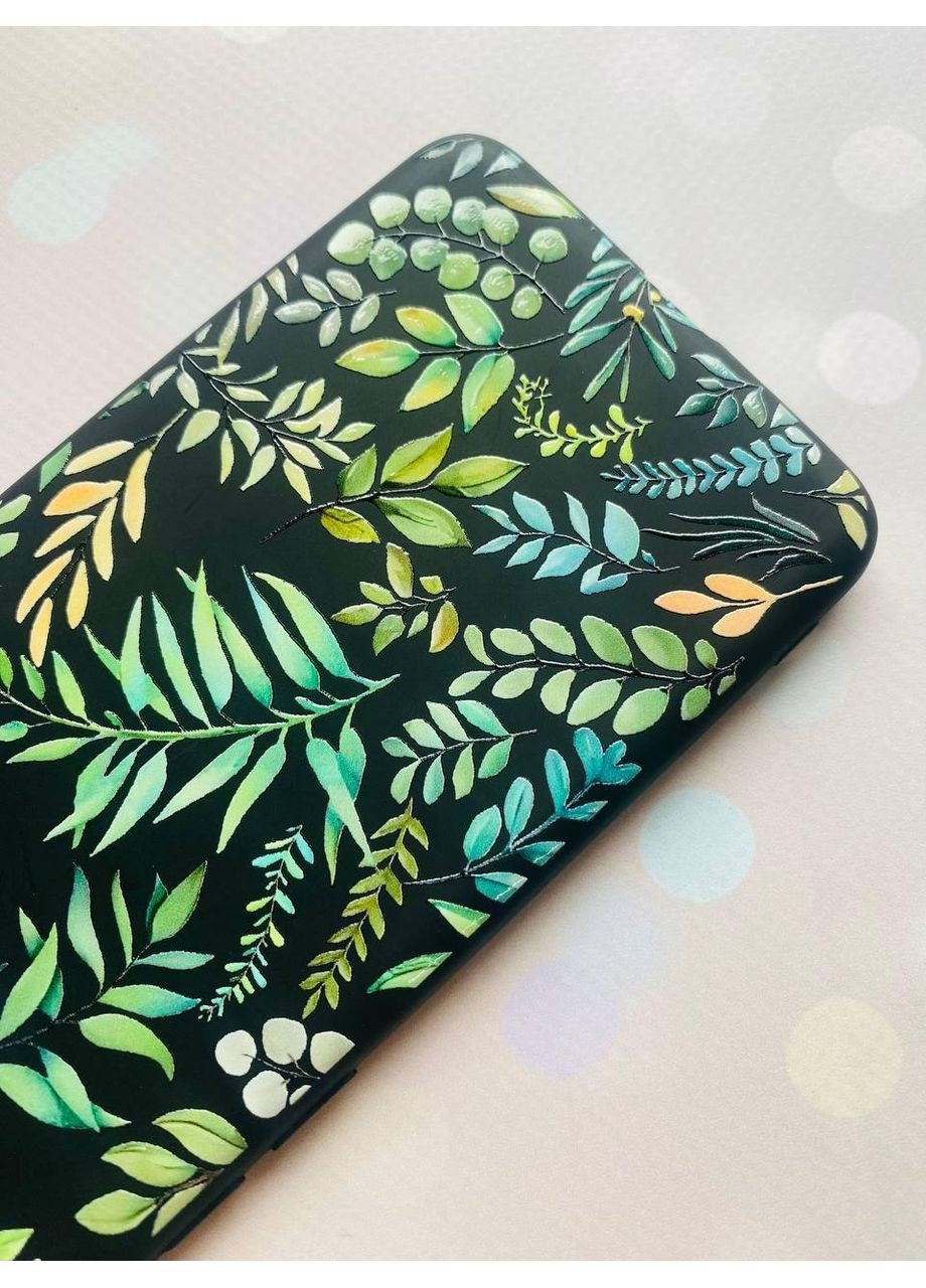 Матовый чехол на Xiaomi Redmi Note 8T:: Растительный фон (принт 377) Creative (360702783)