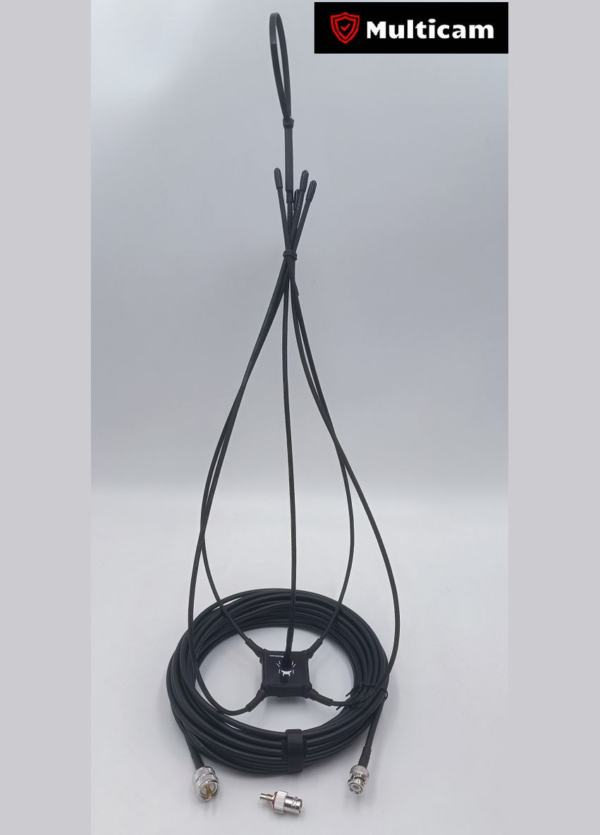 Тактическая антена ПАУК Multicam Black BUG R7 v2.0 VHF 136-174/UHF 400-470 мГц для раций Motorolla R7 Motorola (341302466)