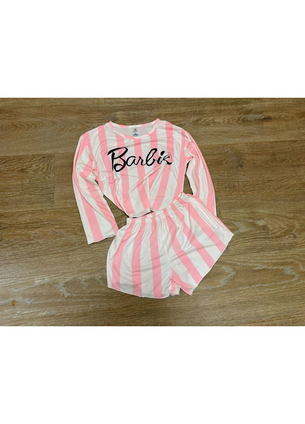 Рожева всесезон жіноча піжама топ + шорти Asi.Store.ua