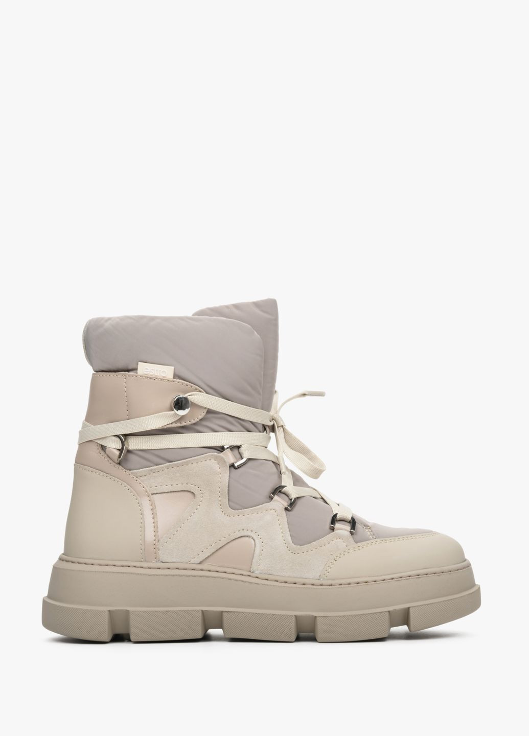 Зимние ботинки, цвет серый Estro
