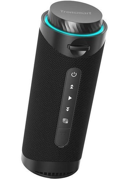 Колонка портативна T7 30Вт 360° звук SoundPulse Bluetooth 5.3 IPX7, RGB-підсвічування, Black Tronsmart (342060461)