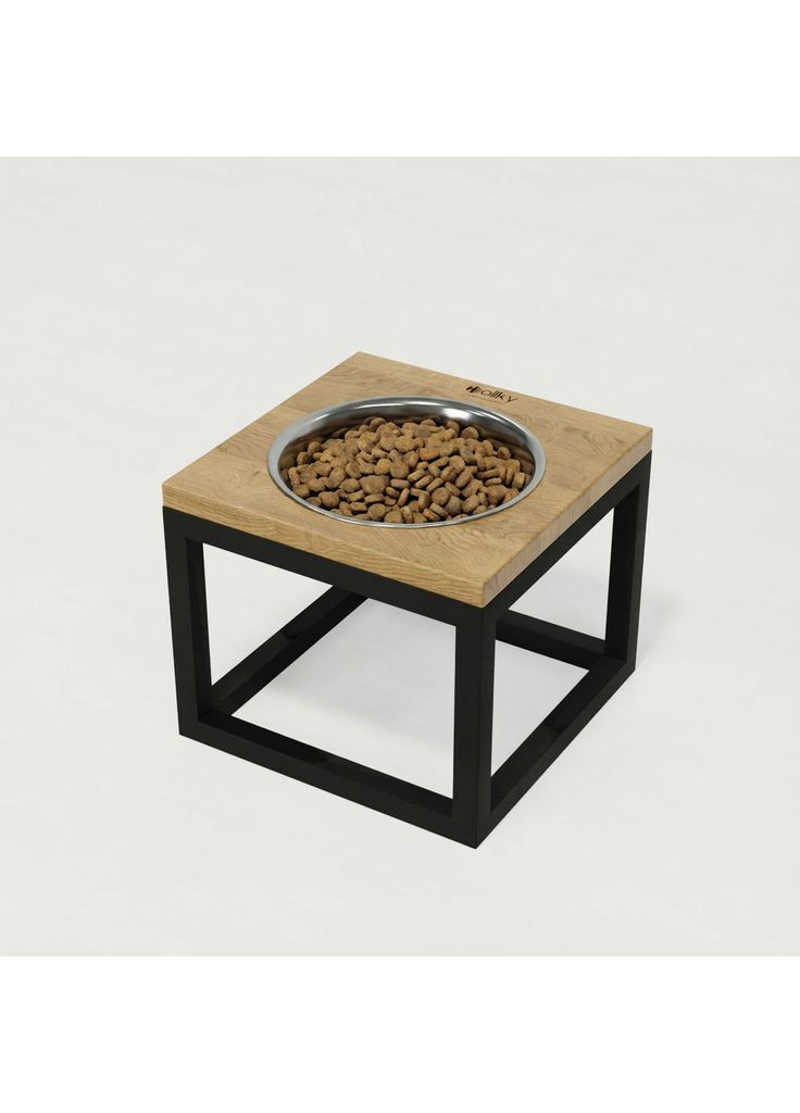 Миска на подставке для больших собак Base Solo XL (1×1,8 л) Solo XL-262620-GRNT Hollky (365652783)