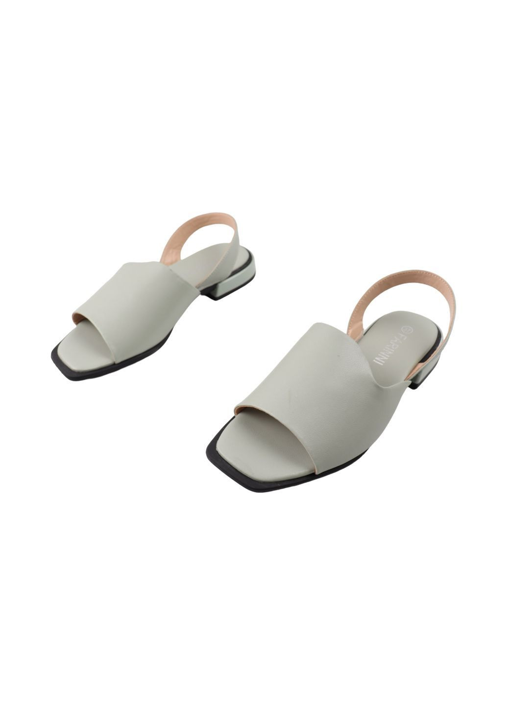 Хаки босоножки женские оливковые натуральная кожа FARINNI