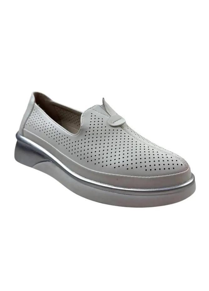 Башили Жіночі туфлі на танкетці з перфорацією бежеві бежевий з штучна шкіра, — літо (360964624)