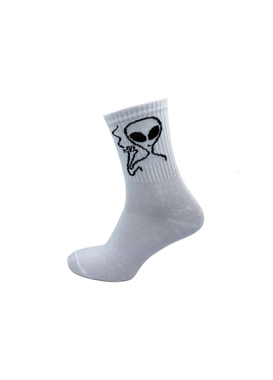 Белые носки мужские, с высокой резинкой. нло. комплект из 3х пар. цвет: белый. Крокус рисунки (334718236)