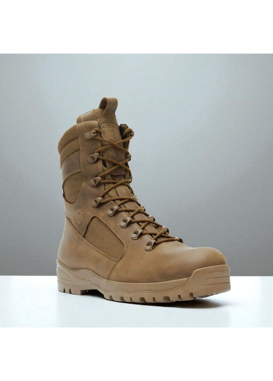 Военные Мужские Демисезонные Берцы из Кожи. 39-47р Койот. Водонепроницаемые! STDM-1059 No Brand (349513002)