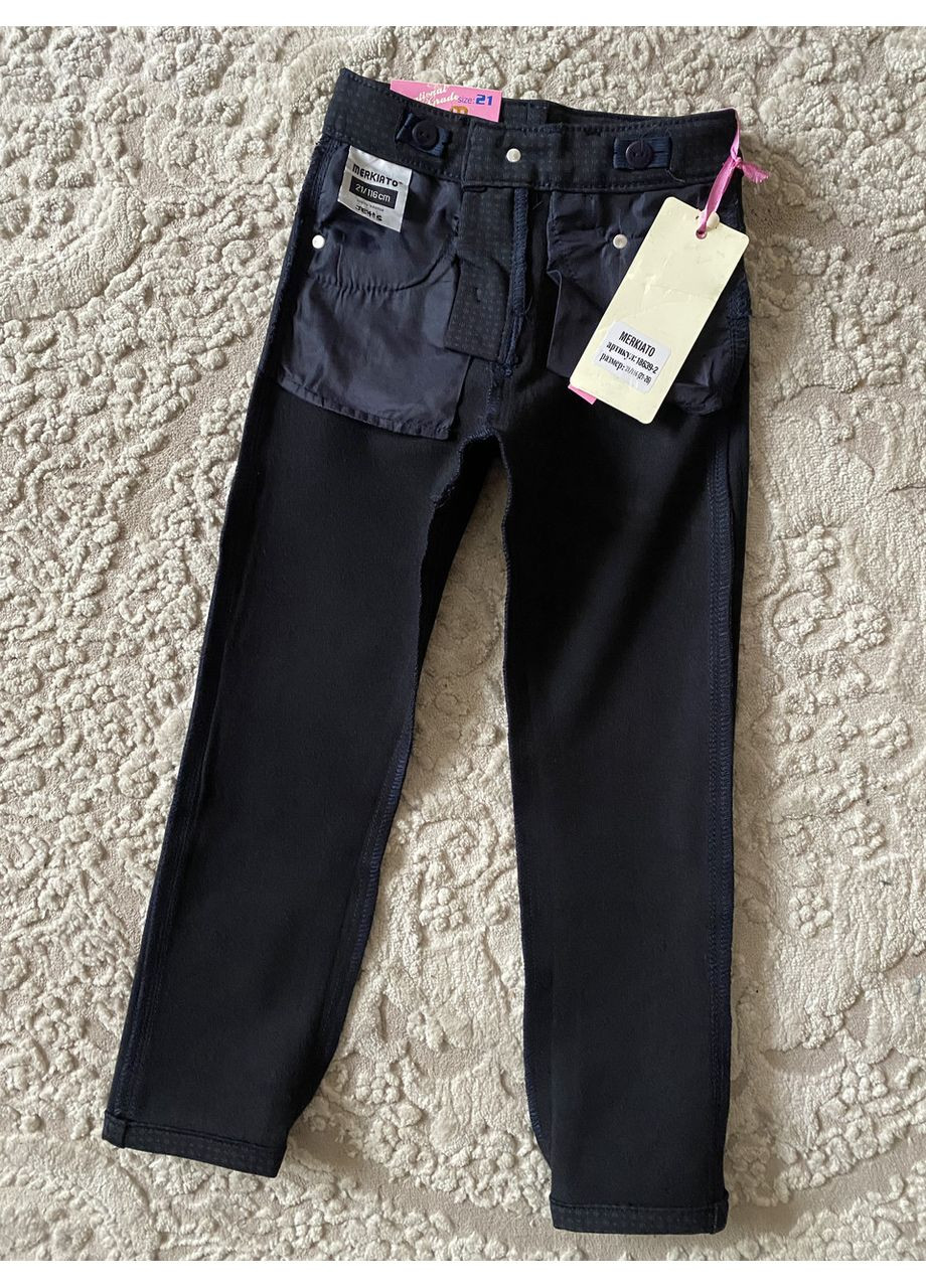 Утеплені класичні штани на дівчинку фліс 134-158 No Brand (369735307)