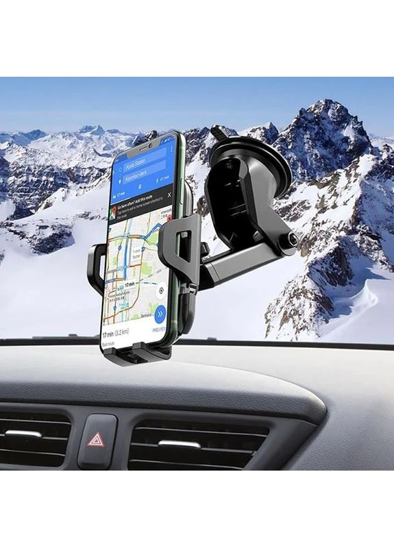 Тримач CA76 Touareg 1-touch center console car holder Black (6931474742568) Hoco (344457906)