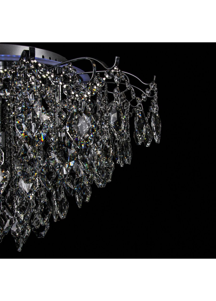 Кришталева люстра з LED підсвічуванням на 8 лампочок E2023/8+8/FG, Ø730*H470 No Brand (352229949)