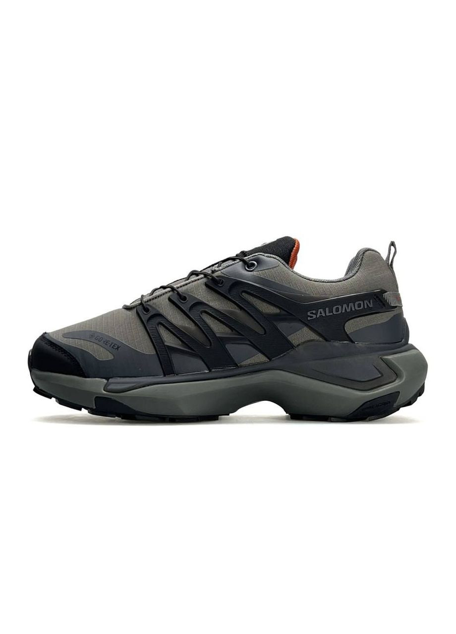 Хакі Осінні кросівки чоловічі salomon khaki black No Brand XT PU_RE GTX