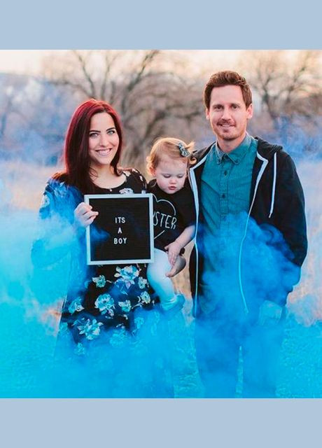 Кольоровий дим Хлопчик чи Дівчинка, 60 сек., Gender Party для визначення статі дитини Гендер Паті Boy 60 сек, Рожевий+Бл Maxsem (326842718)