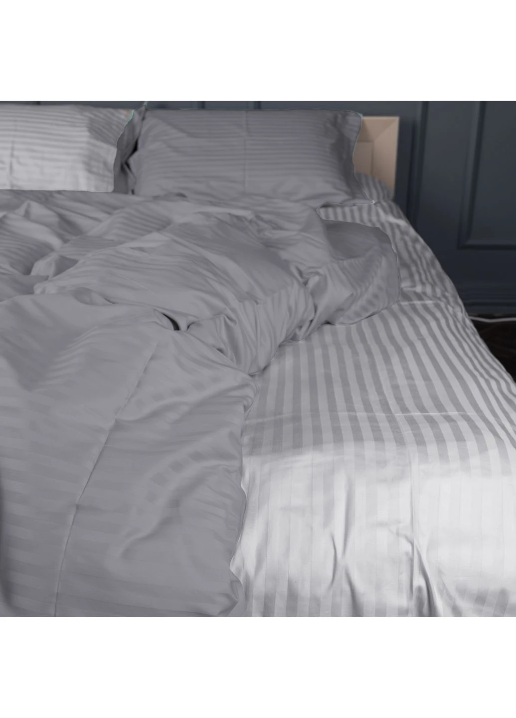 Комплект постельного белья Сатин JUNIOR Satin Stripe 30-0010 + 30-0001 Widad Mirson (399961043)